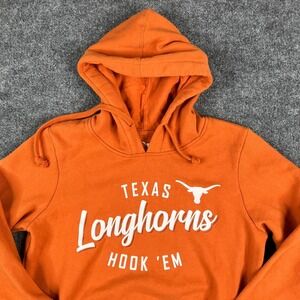 Authentic Apparel Texas Longhorns Hoodie Womens M Orange Pullover‎ NCAA